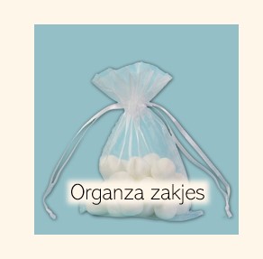 Organza zakjes - Traktatie - uitdelen Organza zakjes - Traktatie - uitdelen