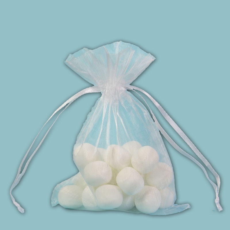 10 Organza zakjes - verschillende kleuren - 7 X 10 Centimeter