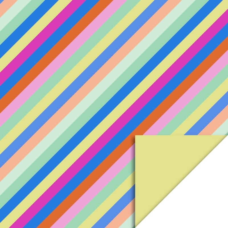 Inpakpapier Multi Stripes Bright