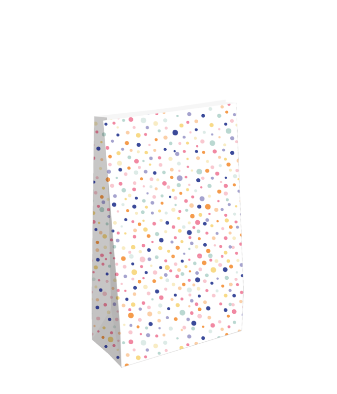 2 Blokbodem zakken Confetti feest