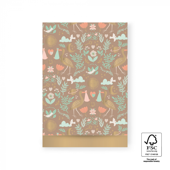 10 Stuks  Baby Joy Taupe - Gold