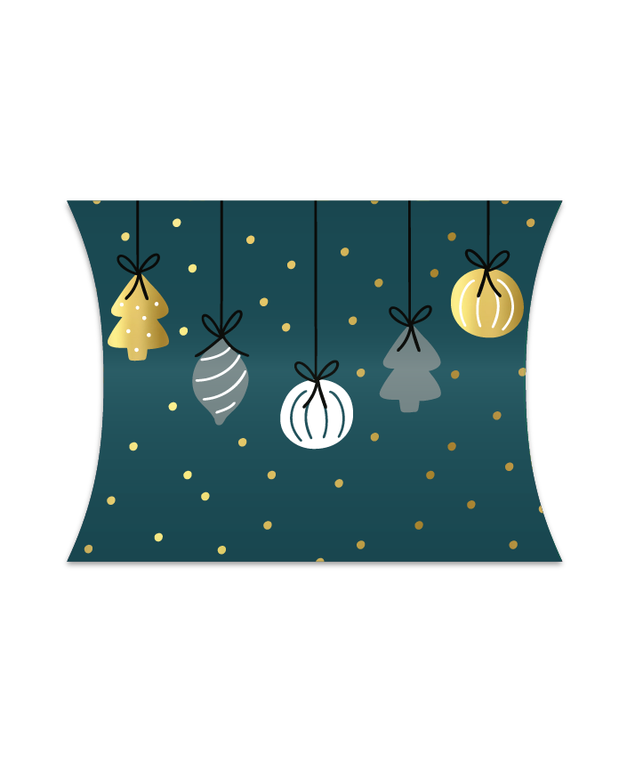 2 gondeldoosjes Hangende kerstballen