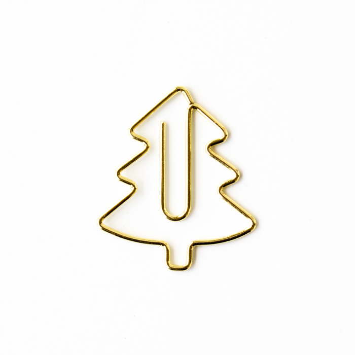 10 Kerstboom paperclips  - 30 MM