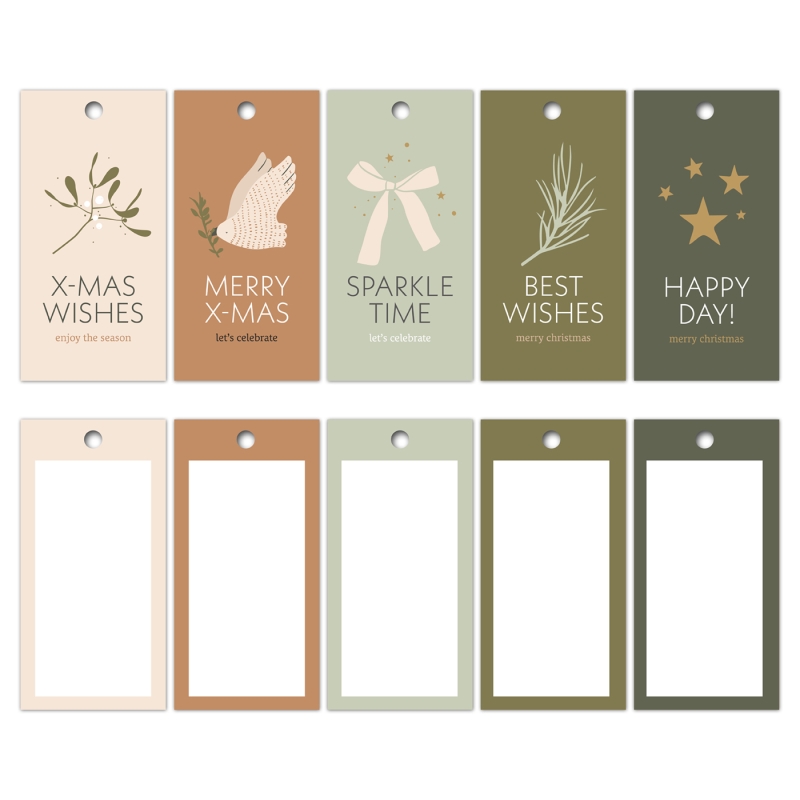 1 set Labels Xmas wishes