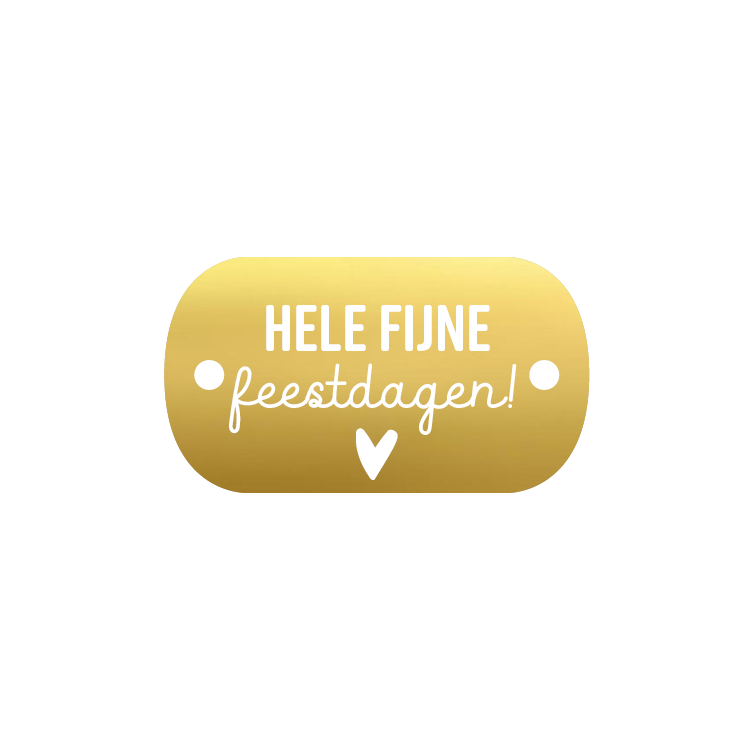 5 stuks Hele fijne feestdagen