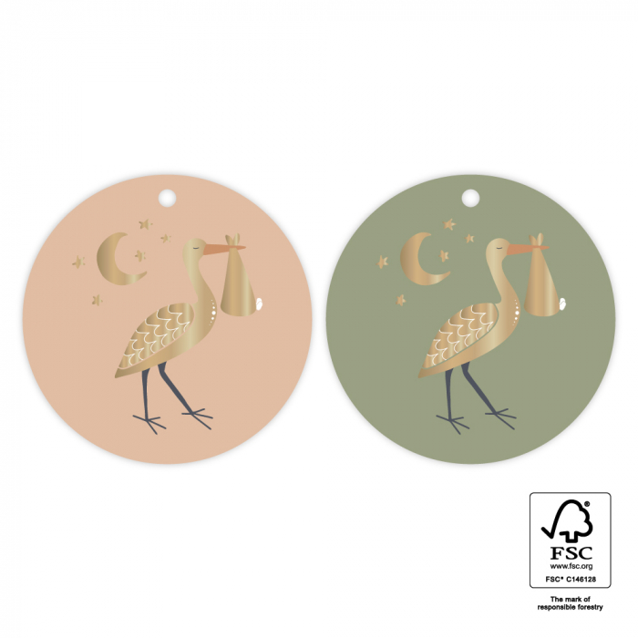 2 Baby Joy Gold Labels