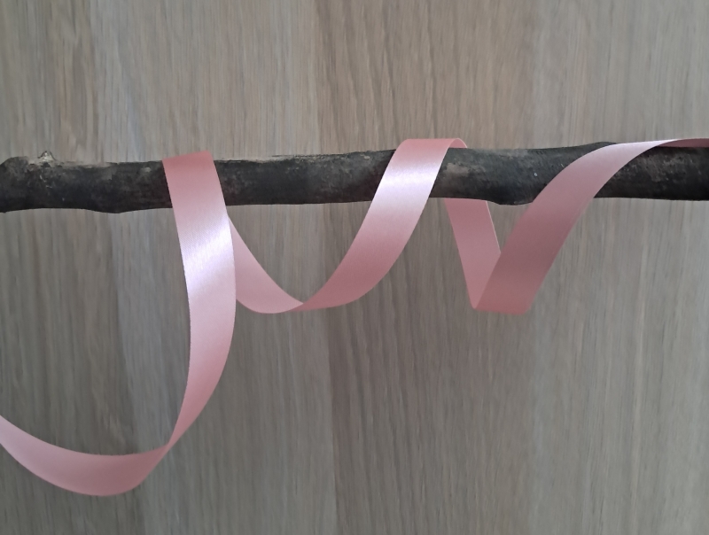 5 Meter satijnen lint Licht Roze 15 MM