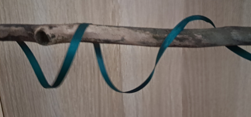 5 Meter satijnen lint Donker Groen  6 MM