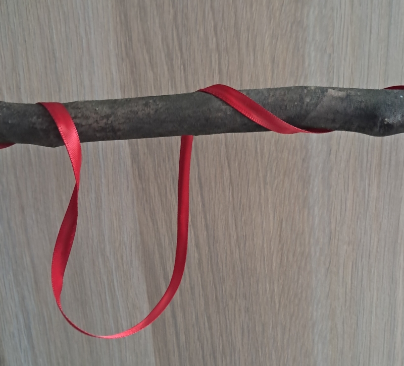 5 Meter satijnen lint Rood  6 MM