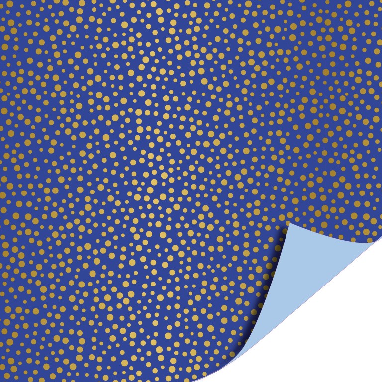 Goud stip - Blauw